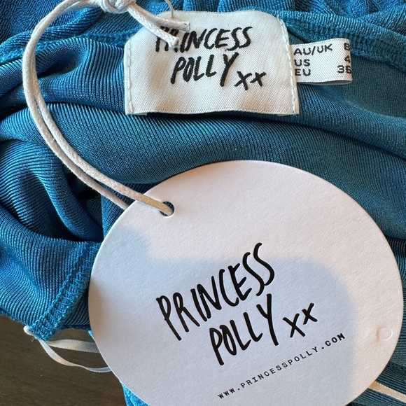 Princess Polly Ciaran Maxi Dress 4 NWT Blue Bodycon Cut Out Backless Party Event - Picture 6 of 7